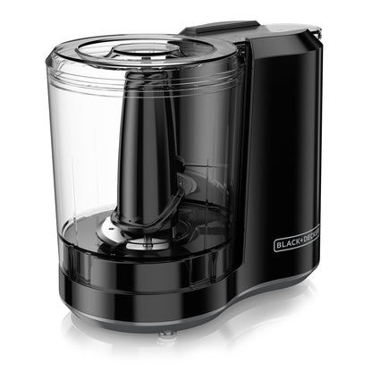 BLACK+DECKER 1.5-Cup Electric Food Chopper, One Touch Pulse, 150W Motor, Mini Food Processor, Stay-Sharp Blade, Dishwasher Safe