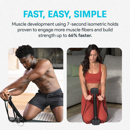 Bullworker Pro System: Isometric Strength Training Complete Home Fitness Bundle for Full-Body Strength, Flexibility & Mobility