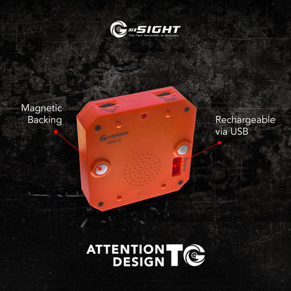 Shoot and No-Shoot Mini Target – Dry Fire System with Smart Color Response for Real-Time Reaction Training - Train at Home, Stay Sharp & Build Skills with an Advanced Shooting Training System