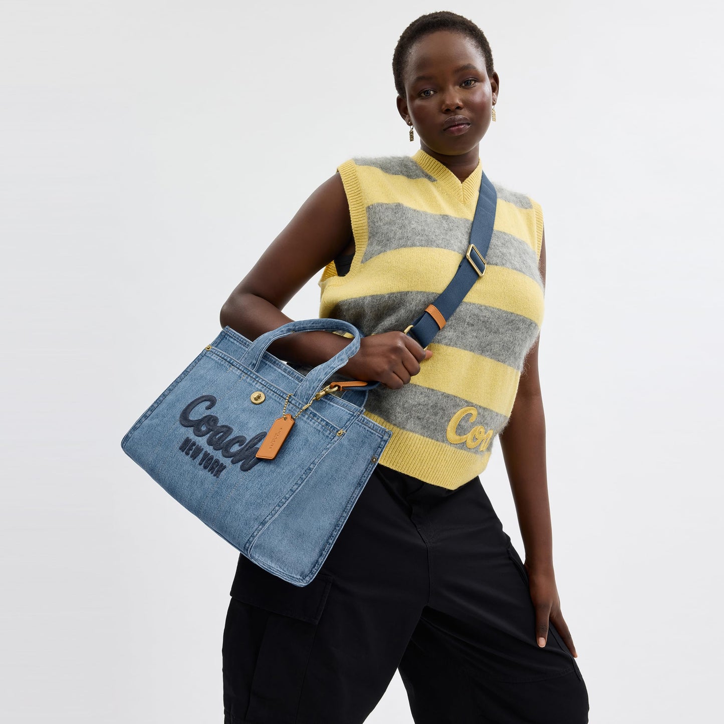 Coach Women's Denim Cargo Tote, Indigo