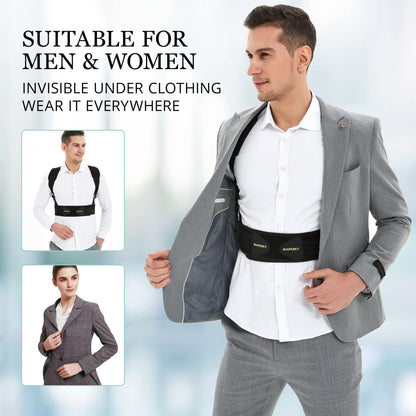 Posture Corrector for Women and Men, Adjustable Upper Back Brace for Posture Hunchback Support and Providing Pain Relief from Neck, Shoulder, and Upper Back (1, Small/Medium)