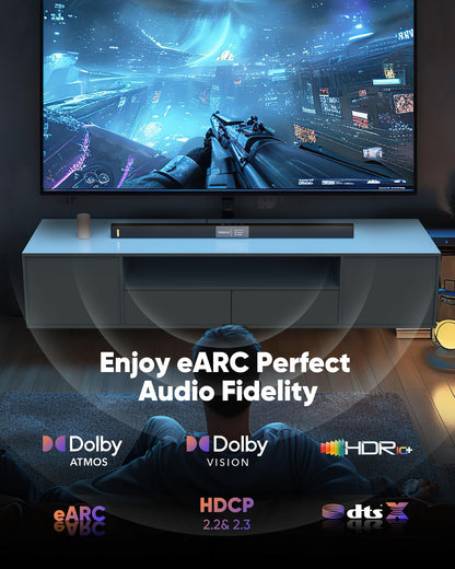 Snowkids 8K Certified HDMI 2.1 Cable 10 ft, 48Gbps Ultra High-Speed HDMI Cables Cord, 10K 8K@60Hz, 4K@120Hz Compatible for TV/Laptop/Monitor/PS-5/X-box/Projector/Entertainment/Sound System & More