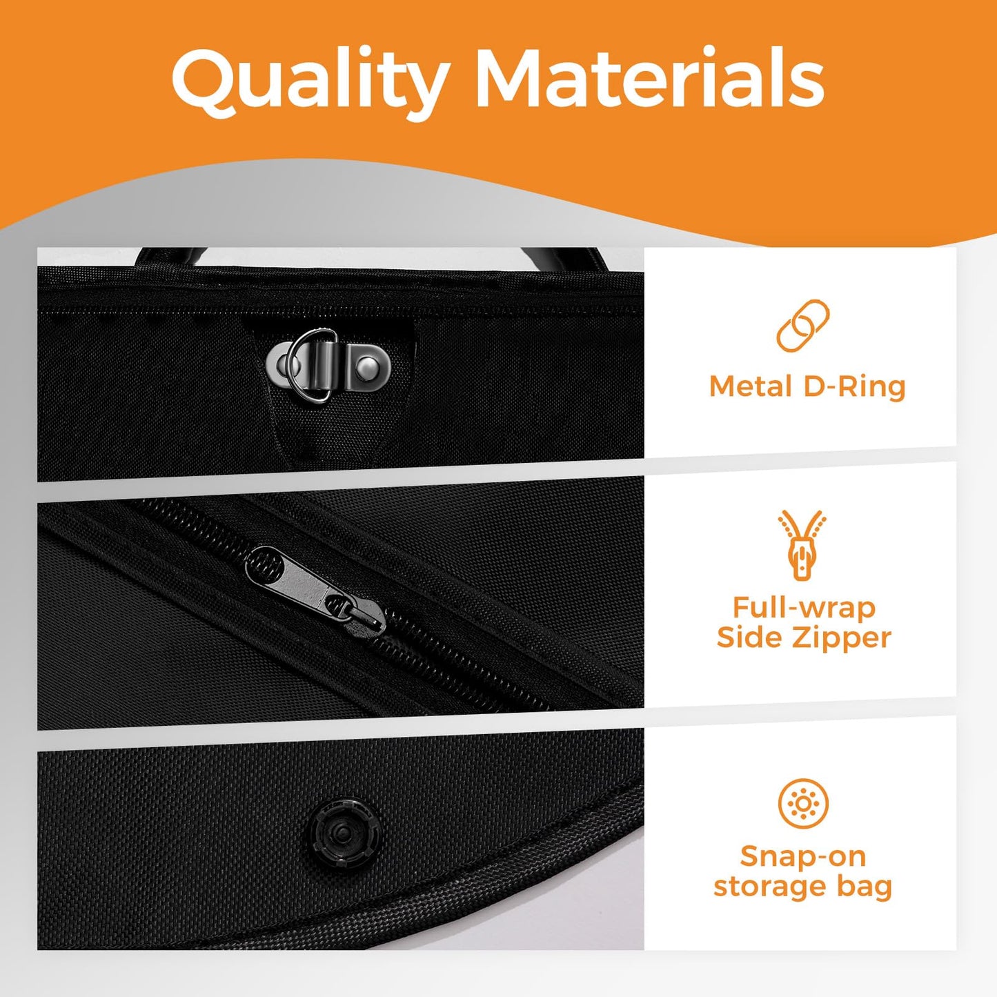 LAZYSEAL 2 Pack 43" Garment Bag for Suit Closet Storage, Tear-Resistant Waterproof Dustproof, Suit Bag for Hanging Clothes with Zippers, Durable 600D Oxford Fabric for Suits, Dresses