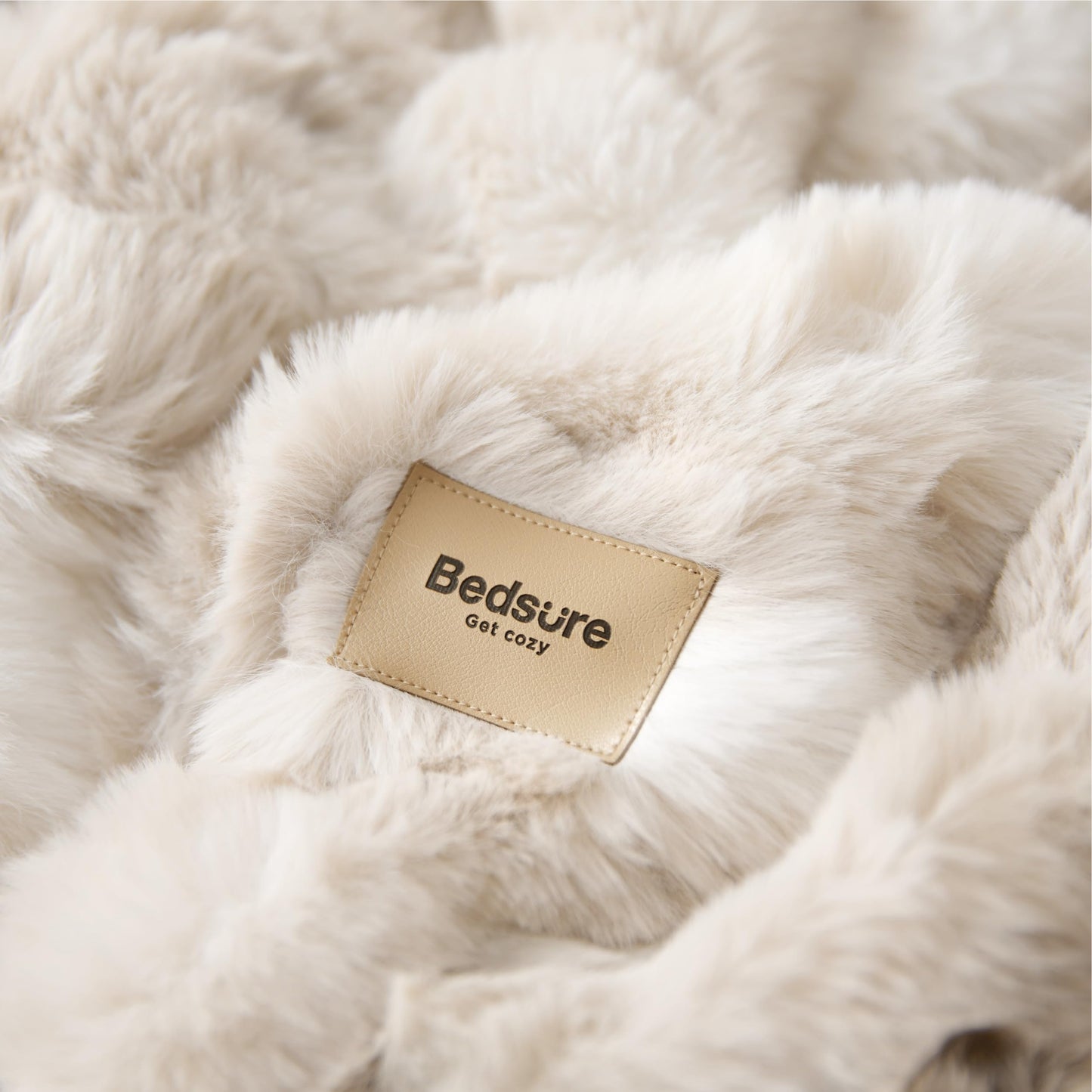 Bedsure Soft Fluffy Faux Fur Throw Blanket for Couch Cozy Gifts for Women, Fuzzy Fleece Bubble Blanket for Sofa Chair, Tie Dye Taupe Cloud Throw Coloring Bed Cover, Tan Brown Thick Warm Plush Bedding
