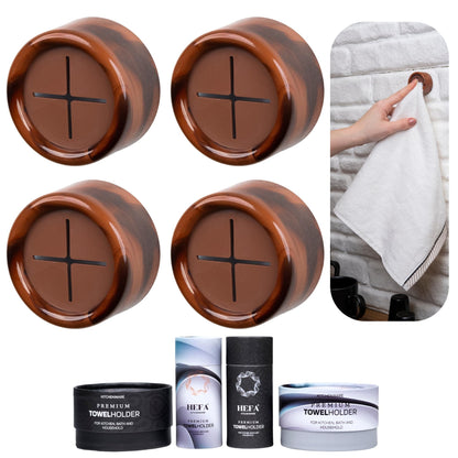 HEFA Towel Hooks, Towel Holder, Dish Towel Holder, Kitchen Organization, Kitchen Towel Hook, Kitchen Towel Holder, Hand Towel Holder, Kitchen Gadgets, Kitchen Essentials, Bathroom Accessories, 4 Pack