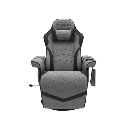 RESPAWN 900 Gaming Chair - Video Games Console Recliner, Computer Chair With Adjustable Leg Rest, Cupholder, and Footrest - Gray Fabric