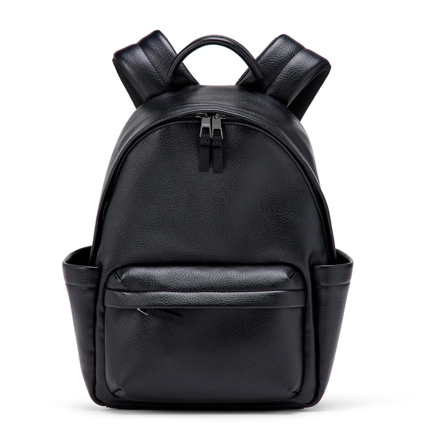 Amazon Essentials Women's Faux Leather Small Backpack Bag, Black, One Size