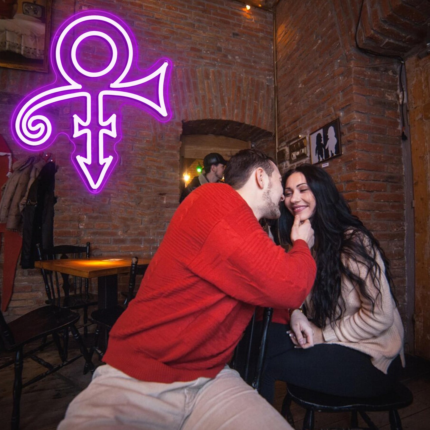 Prince Purple Symbol Neon Signs for Wall Decor,Dimmable Music Singer Love Symbol Sign,USB Powered Neon Light for Dorm Man Cave Bar Music Studio Party Birthday Gifts(11.8 * 13.3in)
