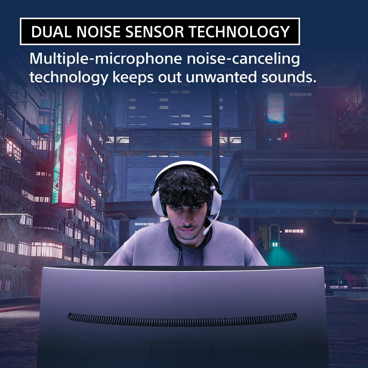 Sony INZONE H9 Gaming Headset, Wireless Noise Canceling Bluetooth Headset With Microphone, 360 Spatial Sound, For PC and PS5 (WH-G900N), White