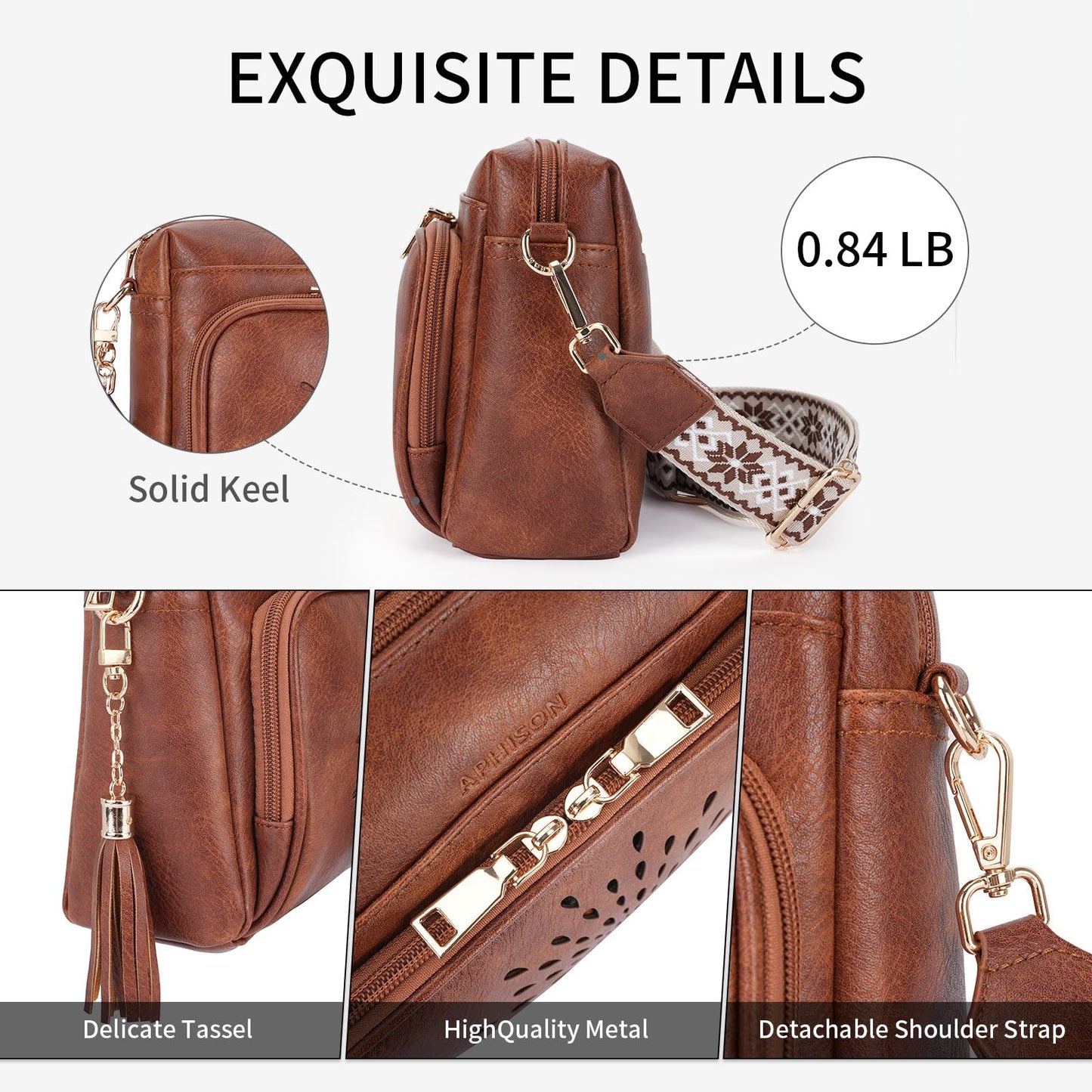 APHISON Crossbody Bags for Women, Vegan Leather Sunflower Crossbody Phone Purse Shoulder Handbags with Adjustable Strap
