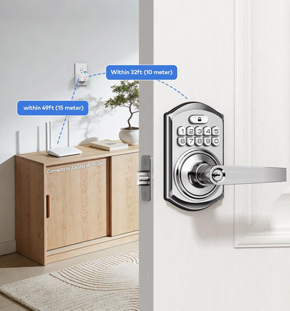 TEEHO G1 Gateway for Smart Door Lock with Smart Plug, WiFi Bridge for Remote Lock Control, App-Controlled Power Outlet, Smart Hub Compatible with KK Home APP and Alexa Voice Control