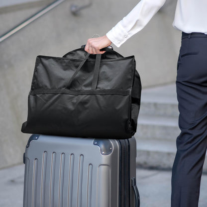 Lazebox 43" Travel Garment Bag with Accessories Zipper Pocket, Heavy Duty Suit Bag for Suits, Tuxedos, Dresses, Coats, Black, 1 pack