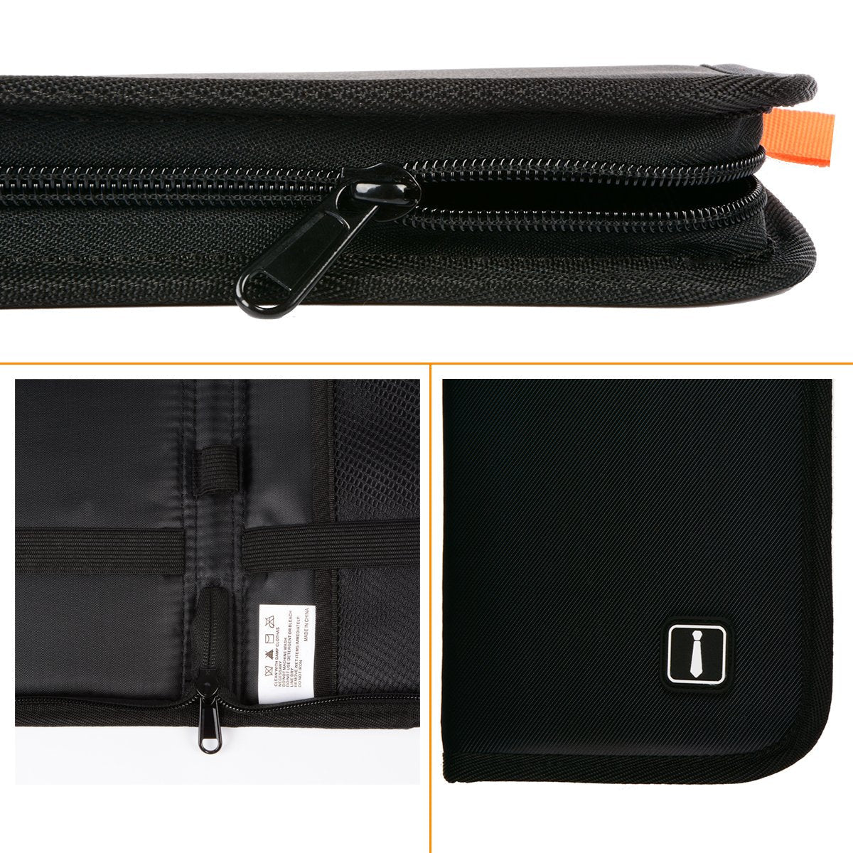 Hoshin Travel Tie Case, Cufflinks Necktie Storage Box Tie Holder Gift for Mens