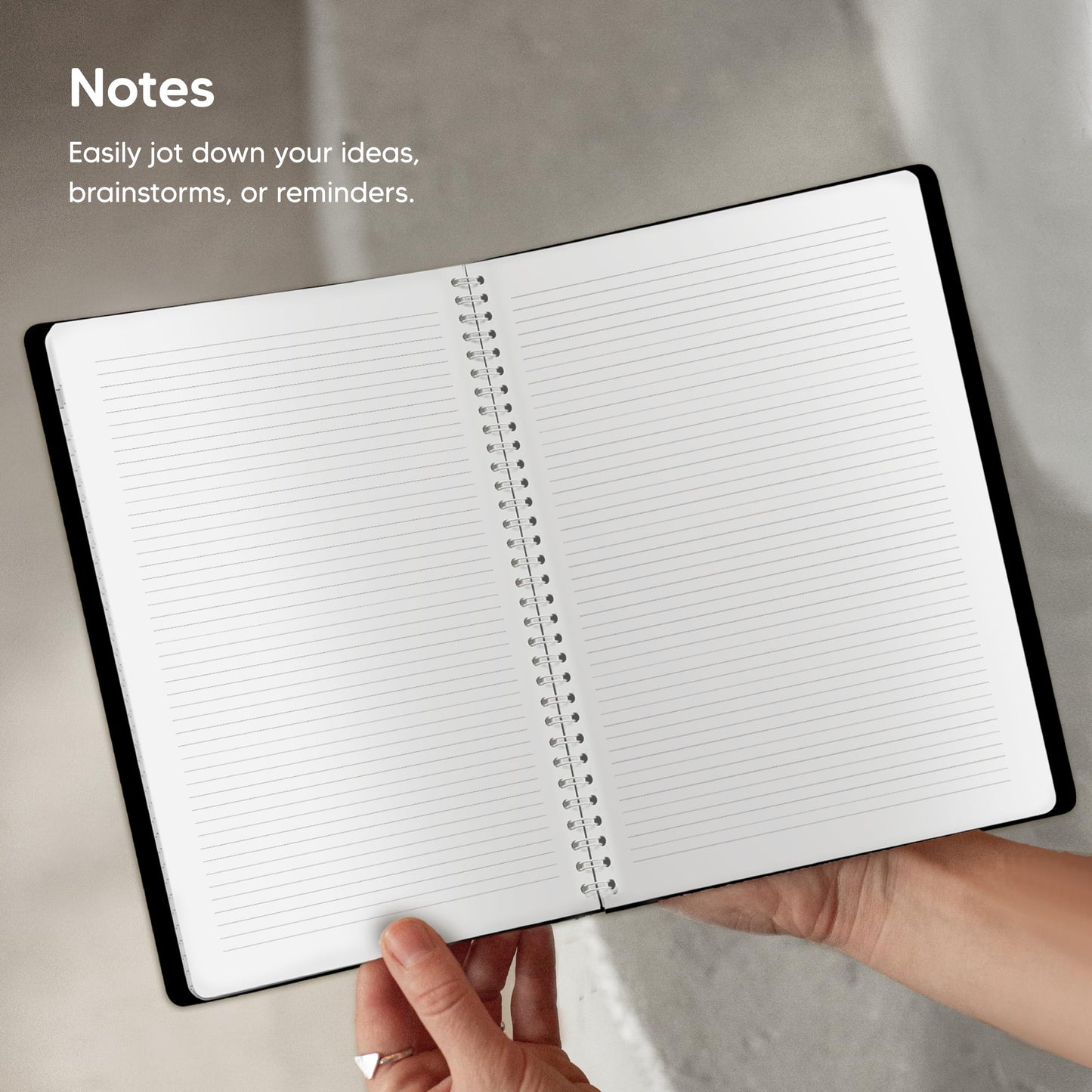 Academic Planner 2026-2027 - Hourly 2026-2027 Planner Weekly and Monthly - Appointment Book with Flexible Cover, Twin-Wire Binding - Simple Design for Productivity, June 2026 - July 2027. 8.5 x 11