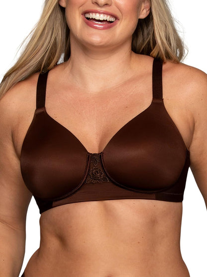 Vanity Fair Womens Full Figure Beauty Back Smoothing Bra, 4 Way Stretch Fabric, Lightly Lined Cups Up to H