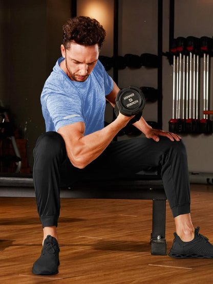 TACVASEN Workout Shirts for Men Short Sleeve Running Gym Athletic Dry Fit Shirts for Men Quick Dry Moisture Wicking Shirts for Men