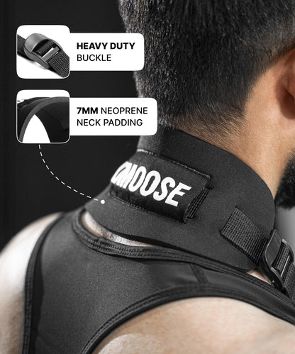 DMoose Arm Blaster for Biceps Triceps Men, Bicep Blaster for Bodybuilding Muscle Strength, Bicep Curl Support Isolator Training Workout Equipment with Adjustable Strap Neoprene Padding