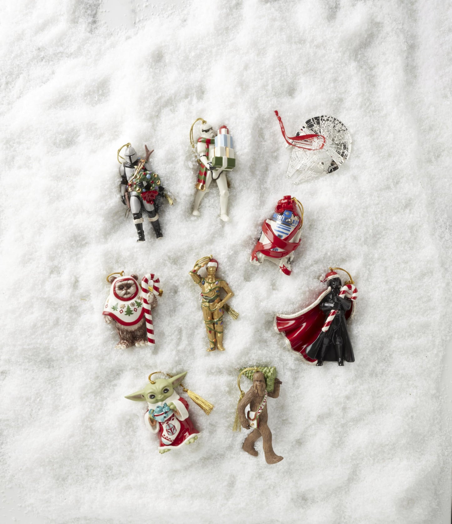 Lenox 897106 Holiday Grogu with Stocking Ornament, Christmas, Decorations