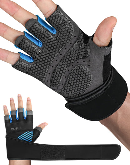 COFIT Breathable Workout Gloves, Antislip Weight Lifting Gym Gloves for Men Women, Superior Grip & Palm Protection for Weightlifting, Fitness, Exercise, Training