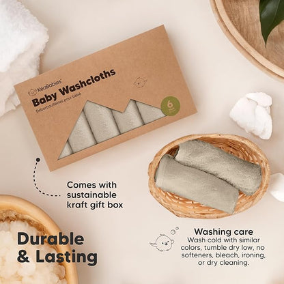 6-Pack Baby Washcloths