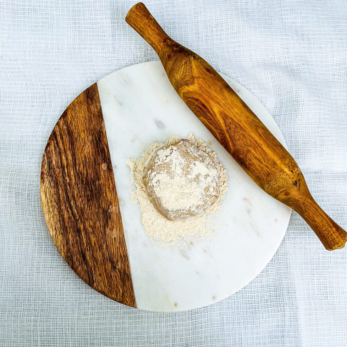 KC KULLICRAFT White Marble Board, 10 Inches
