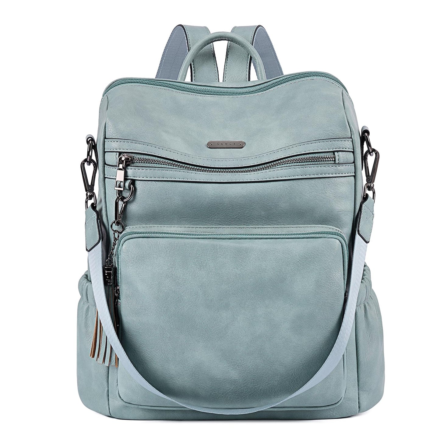 CLUCI Backpack Purse for Women Travel Leather Large Women Backpack Fashion Designer Lady Shoulder Bags with Tassel