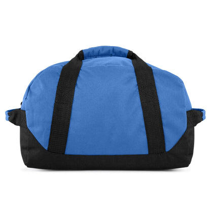Dalix 14" Small Duffle Bag Two Toned Gym Travel Bag in Royal Blue