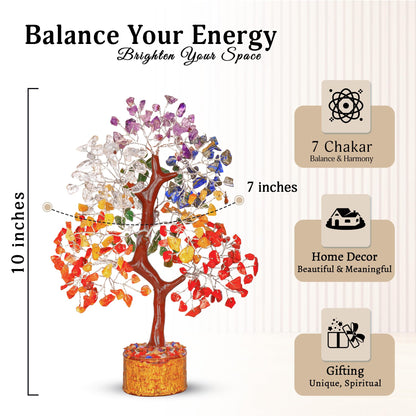 YATSKIA 7 Chakra Crystal Tree of Life, Gemstones and Crystals, Crystals Home Office Decor, Birthday Gifts for Women