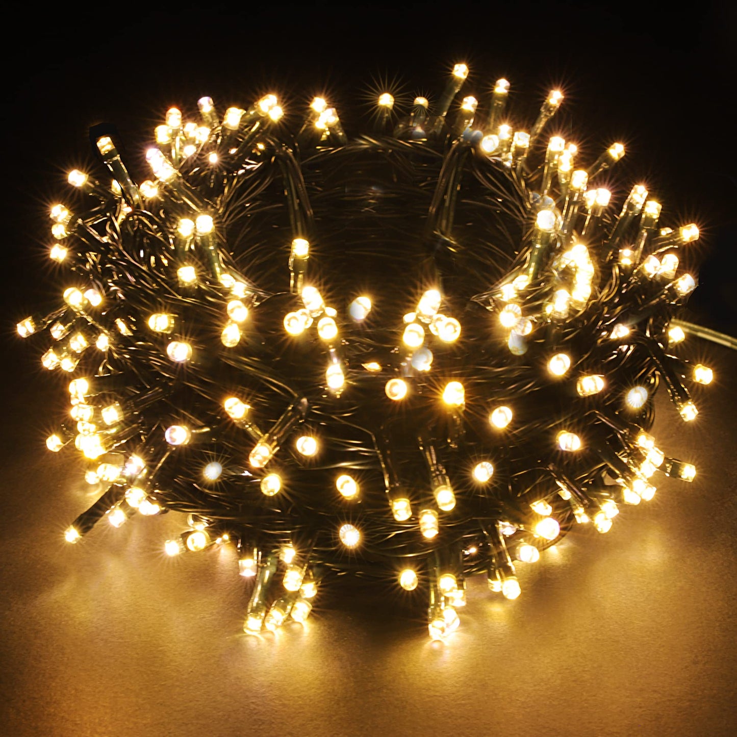 PMS 100-1000 LED Christmas Lights, Low Voltage Fairy String Lights with 8 Modes, Ideal for Xmax Tree, Garden, Home, Party, Halloween Festival Deco (Warm White, 500 LEDs)