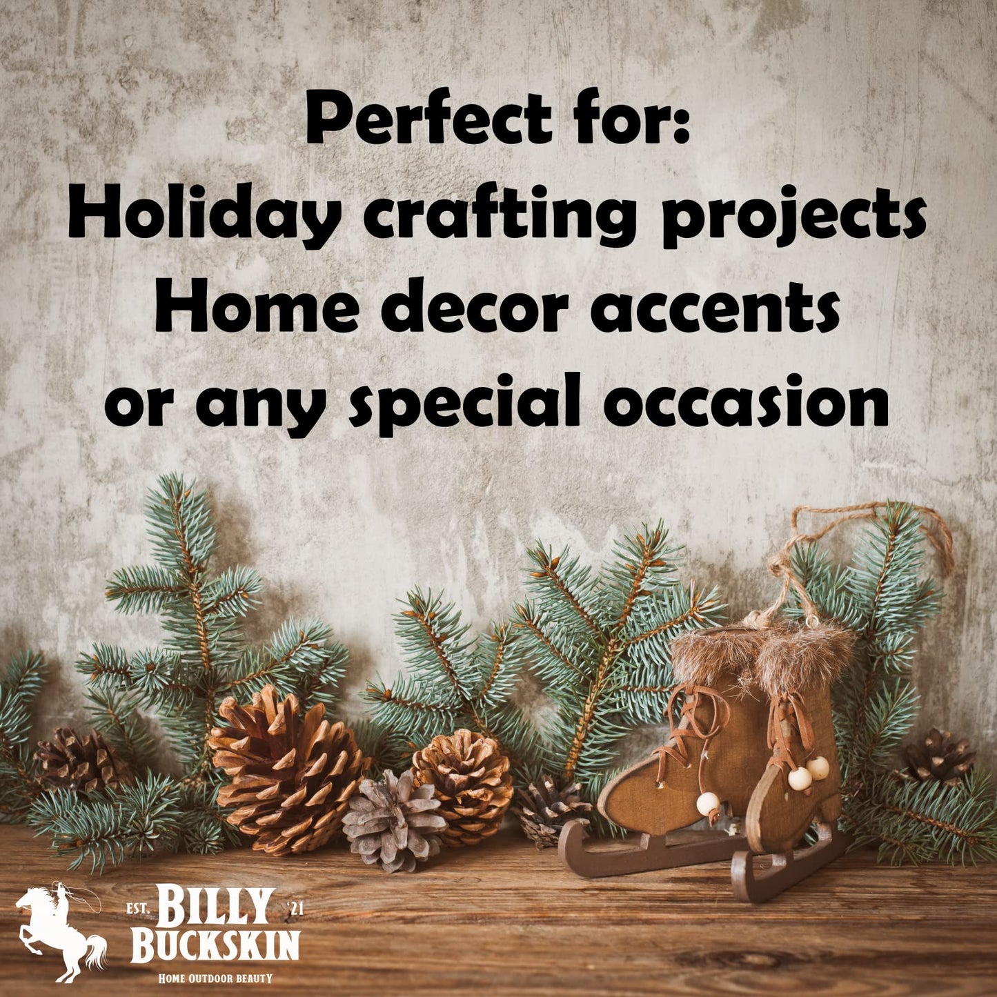 20 Large Natural Pine Cones for Crafts, 3" to 4" Tall Pine Cones Craft for Table, Home Decor, Vase Fillers, Desk & Christmas Trees, Unscented Pinecones Crafts Ornament for Decorating by Billy Buckskin