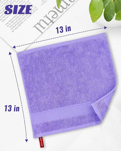 Cleanbear Wash Cloths Cotton Facecloths, Large Face Cloths 6 Ultra-Soft