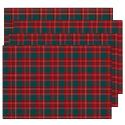 Red Plaid Christmas Placemats Set of 4 Winter Gifts for Christmas Women Rustic Holiday Placemats Decor for Xmas Party Outdoor Home Kitchen Dining Recyclable Table Mats 12x18 inch - DH730