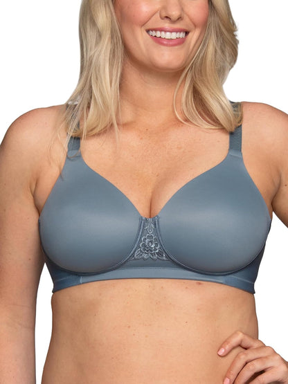 Vanity Fair Womens Full Figure Beauty Back Smoothing Bra, 4 Way Stretch Fabric, Lightly Lined Cups Up to H
