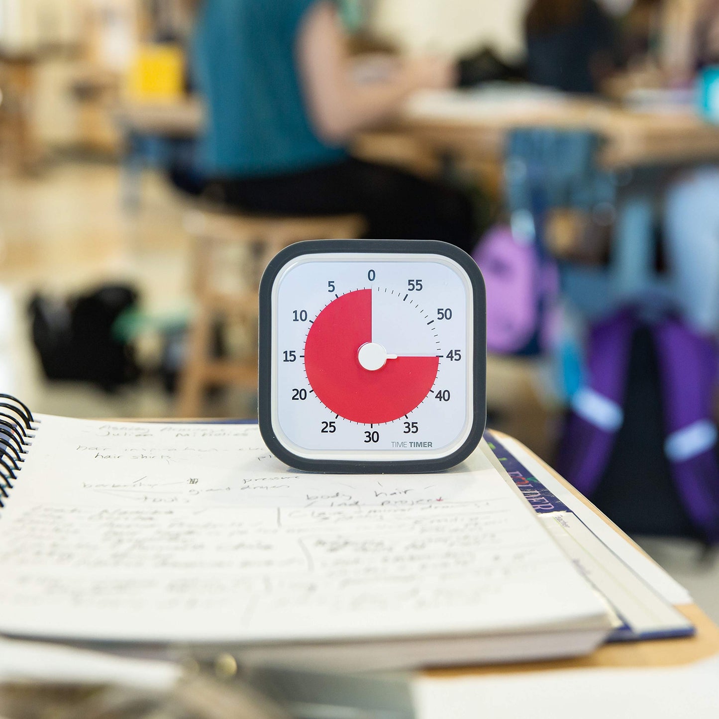 TIME TIMER 60 Minute MOD Education Edition ⁠— Visual Timer with Desktop Software for Kids Classroom Learning, Teachers Desk Clock, Study Tool and Office Meetings with Silent Operation (Charcoal)