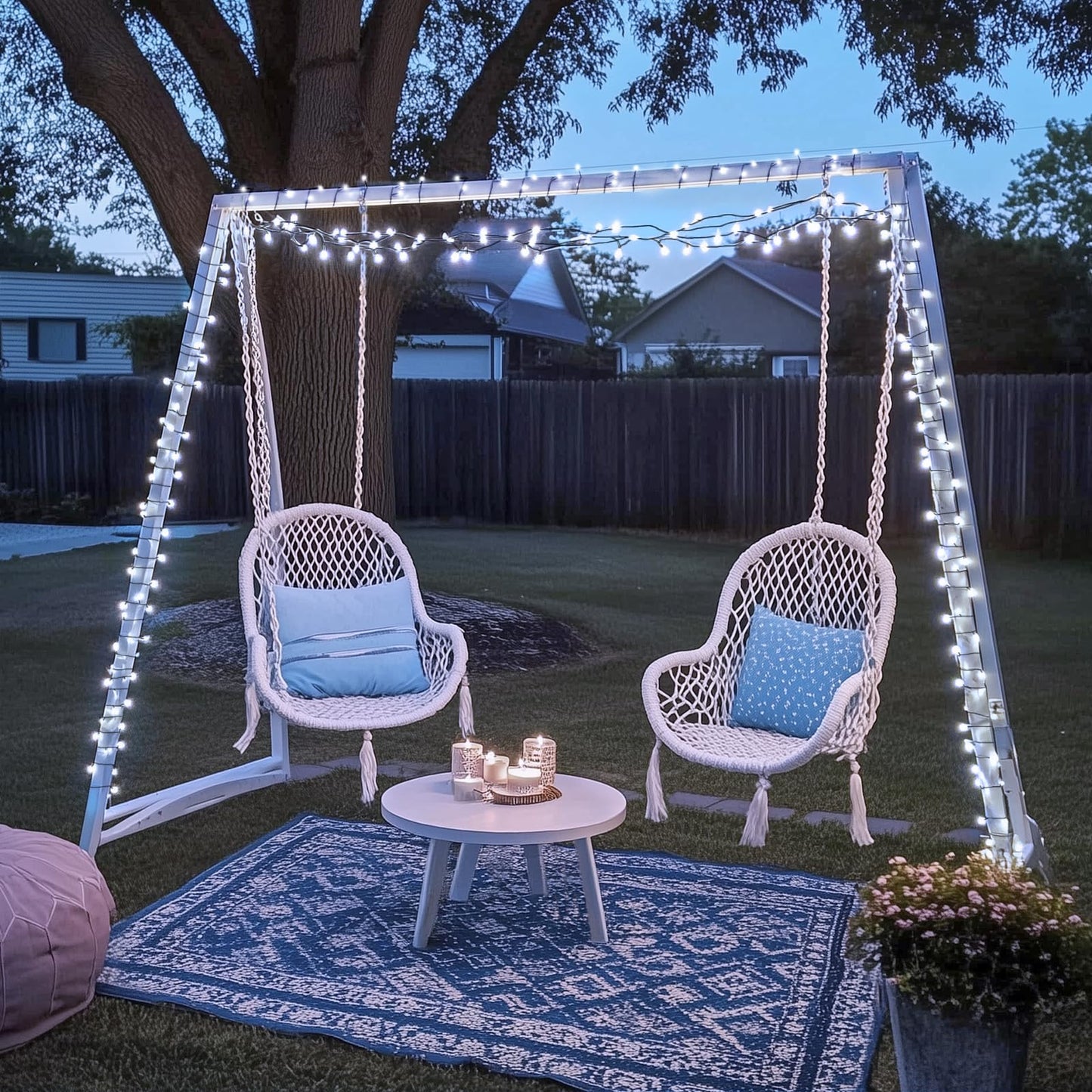 JMEXSUSS 200 LED White Christmas Lights Outdoor, 66ft Connectable Christmas Tree Lights Indoor Green Wire, 8 Modes Waterproof Twinkle String Lights Plug in for Wedding Party Xmas Decorations