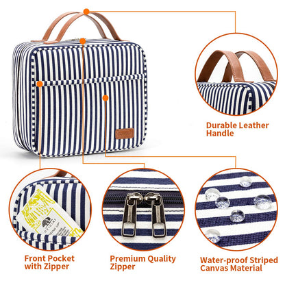 Bosidu Hanging Travel Toiletry Bag, Large Capacity Cosmetic Travel Toiletry Organizer for Women with 4 Compartments & 1 Sturdy Hook, Perfect for Daily Use/Valentines' Day