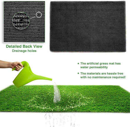 LITA Realistic Deluxe Artificial Grass Synthetic Thick Lawn Turf Carpet (7 FT x 15 FT (105 Square FT))