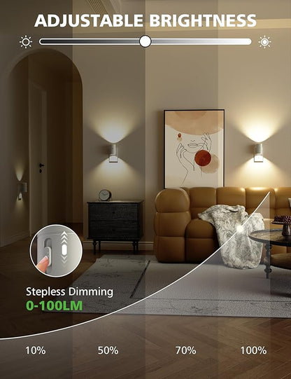 Night Lights Plug Into Wall,3 Color Temperatures LED Night Light Plug in,Dusk to Dawn Sensor,0-100LM Adjustable Brightness,Dimmable Night Lights for Hallway Bathroom Stair Bedroom,White,6 Pack