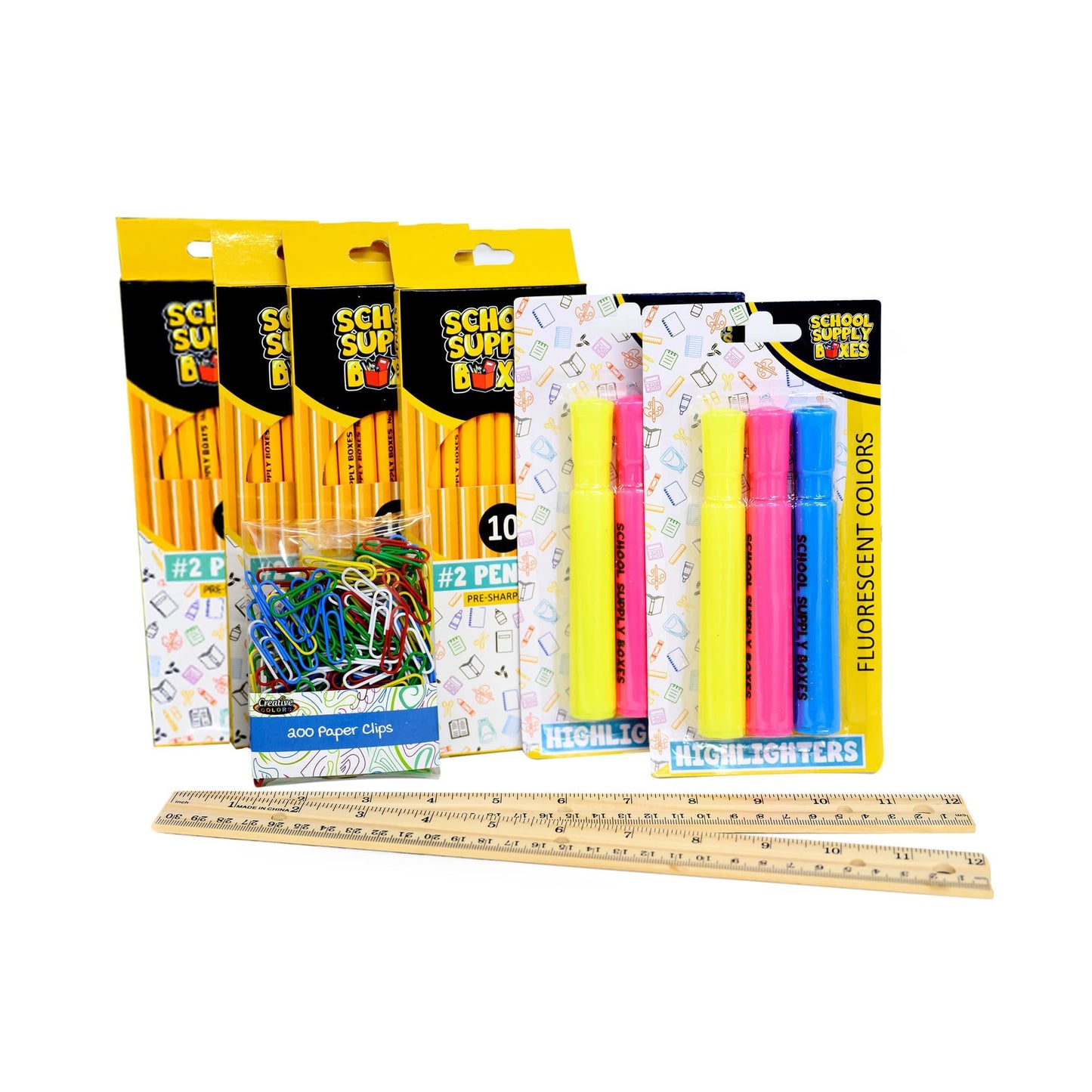 Mega Back to School Bundle | 1 Box - 474 Pieces per Box | School Supply Boxes - Back to School Essentials | Includes All of Your Back to School Needs for Students & Teachers