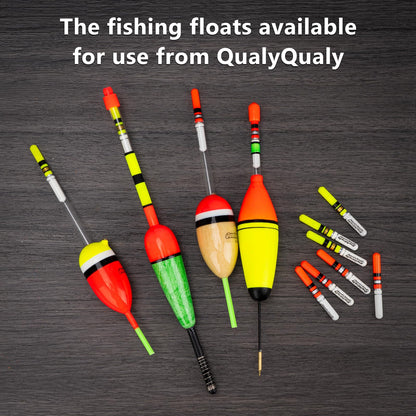 QualyQualy Fishing Glow Sticks, 6 Pcs LED Glow Sticks for Fishing with Batteries, Night Fishing Light Up Fishing Bobbers Floats and Rod Tips