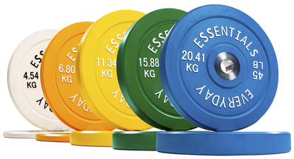 BalanceFrom Color Coded Olympic Bumper Plate Weight Plate with Steel Hub, 260LB Set, 2x 10/15/25/35/45LB