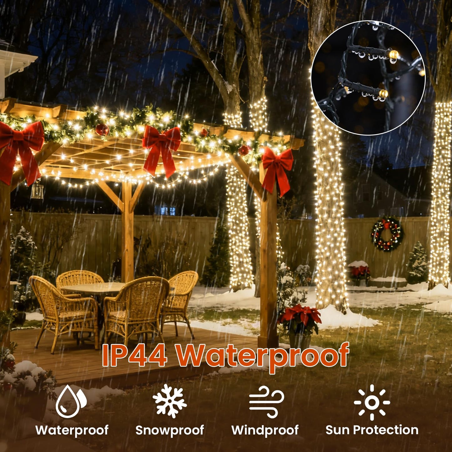 Cluster Lights Christmas 2000 Led Fairy Lights Green Wire 158FT Twinkle Lights with Remote 8 Modes String Lights Timer Plug in Firecracker Fairy Light for Outdoor Valentines Day Decorations,Warm White