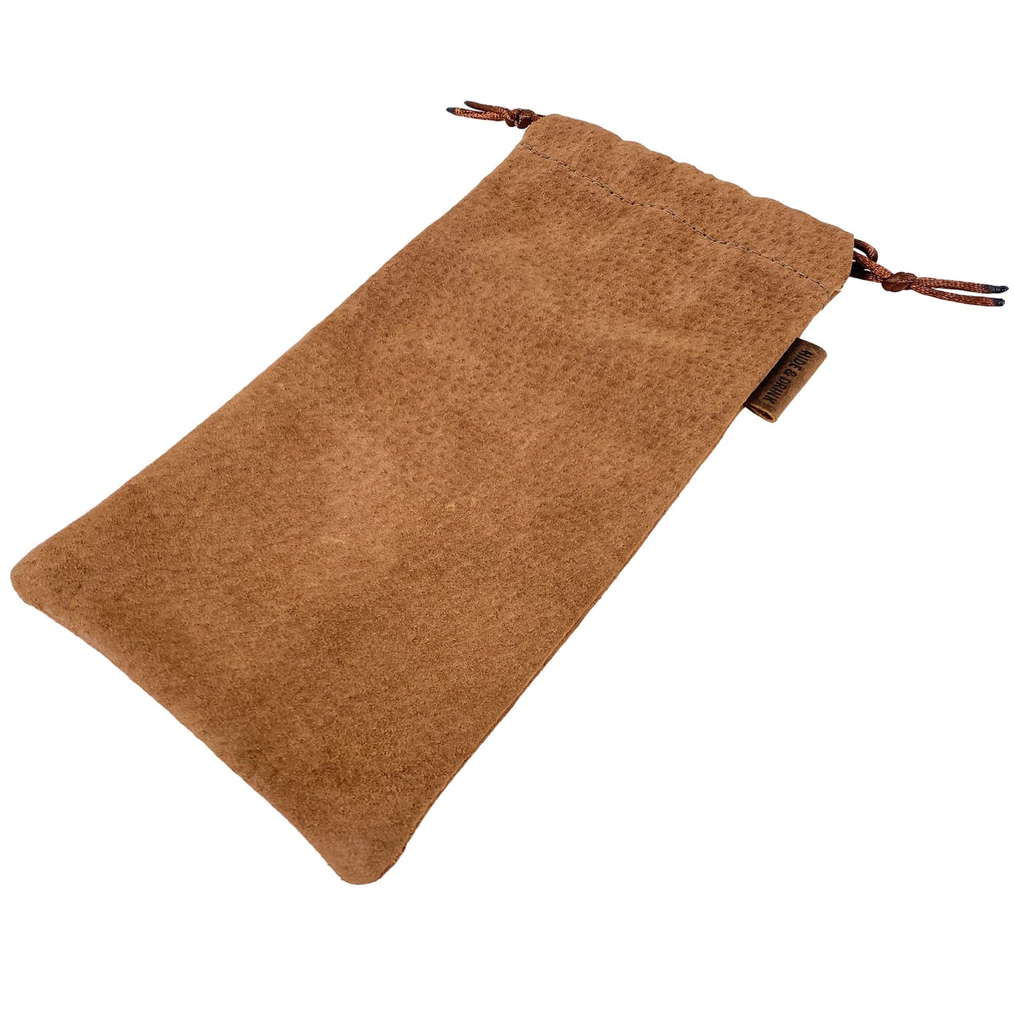 Hide & Drink, Drawstring Bag for Tobacco Pipe Handmade from Sheepskin, Multipurpose Storage for Travel (Cinnamon)