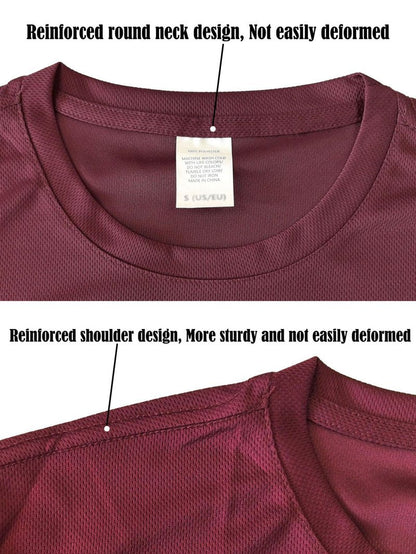 UV Sun Protection Long Sleeve T Shirts for Men Quick Dry Breathable Tshirts Athletic Casual Work Tees, 1 or 5 Pack