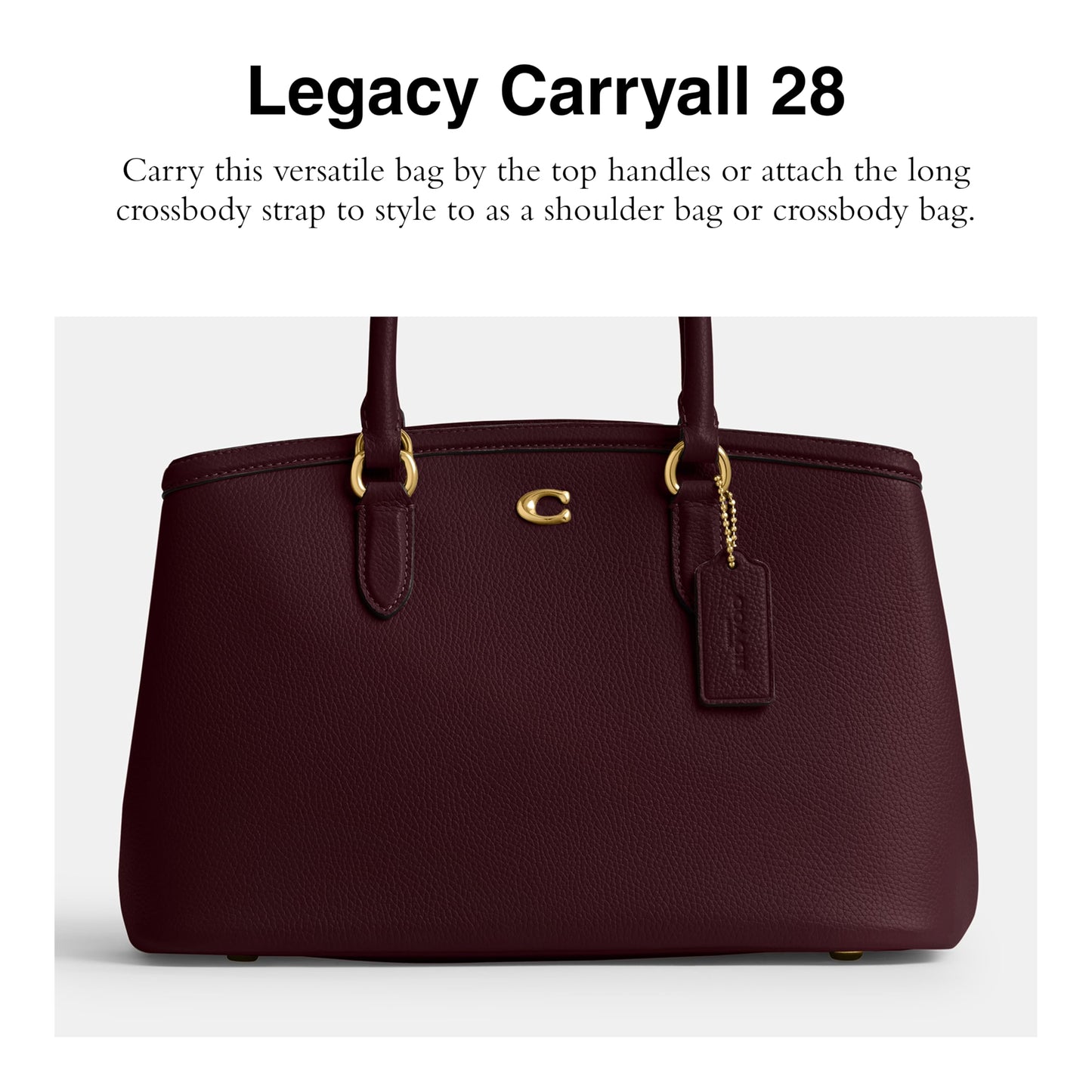 Excl WHSL Refined Pebble Leather Legacy Carryall 28
