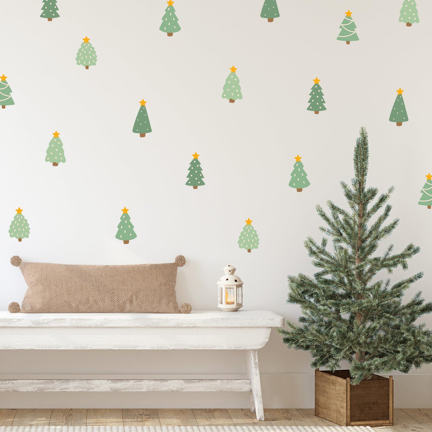 Removable Wall Decals for Kids Room – Peel and Stick Wall Stickers for Girls & Boys Bedroom, Playroom & Nursery – Merry Little Christmas