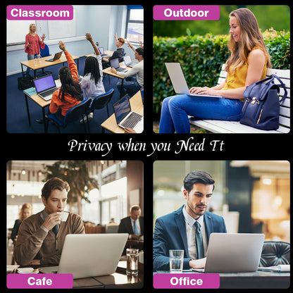 PYS Magnetic Laptop Privacy Screen Filter 15.6 Inch 16:9 - Detachable Computer Screen Privacy Shield, Anti-Glare Blue Light, Removable 15.6" Screen Protector for Lenovo, HP, Dell, Acer, ASUS