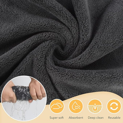 SUNLAND Microfiber Face Cloth Reusable Makeup Remover Facial Cleansing Towel