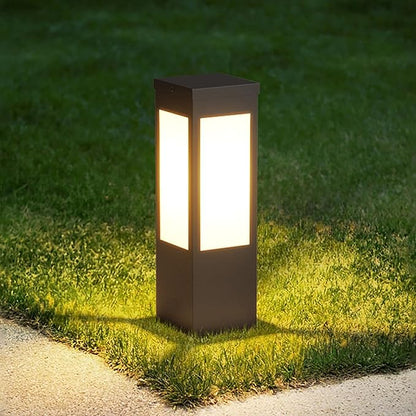 Outdoor Landscape Path Light E26 Bollard Lighting Fixture IP54 Waterproof Pathway Light with Stainless Steel Garden Floor Lamp Outdoor Walkway Lights for Lawn Courtyard Driveway Decoration