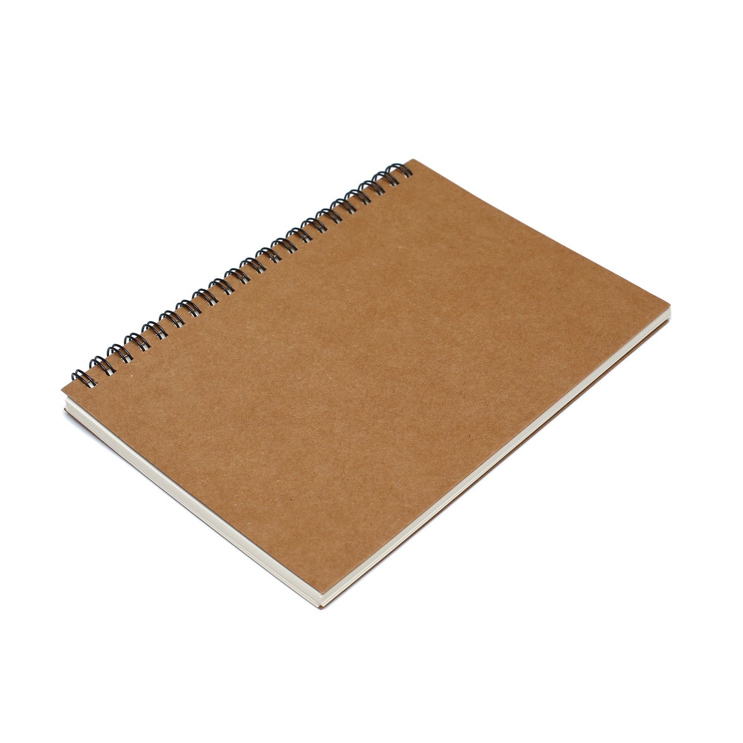 TWONE Soft Cover Spiral Sketchpad Notebooks - Pack of Three - 8.25 inches by 5.5 inches - 100 Pages, 50 Sheets - Perfect for Travel A5 Blank